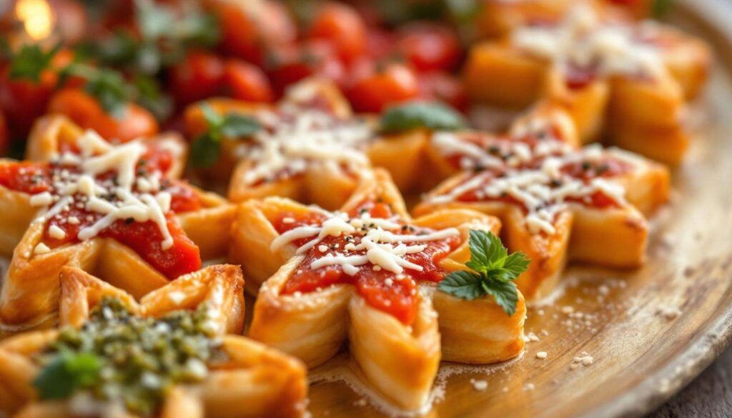 Stelline di Pasta Sfoglia Salate: l'Antipasto Veloce per le Feste