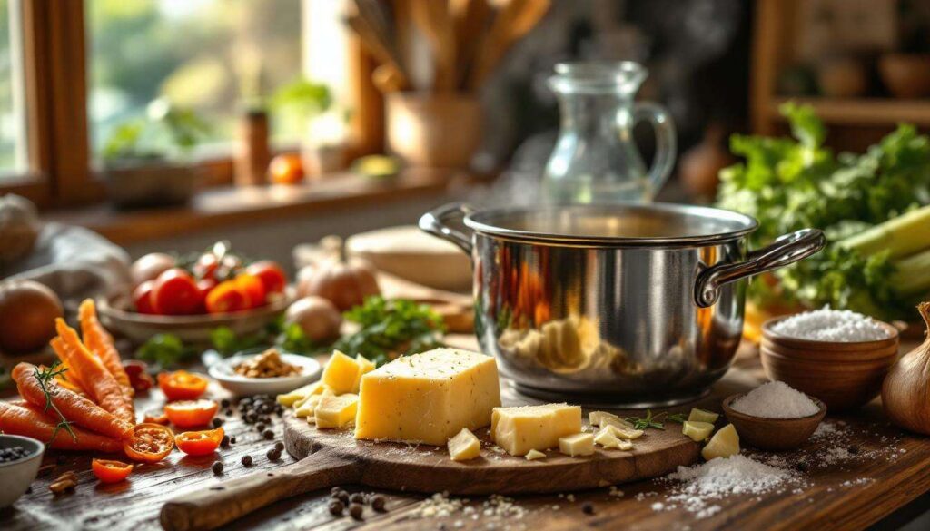 Il brodo vegetale perfetto: non buttare la crosta del parmigiano, mettila in pentola
