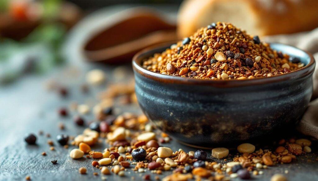 Scoprire la dukkah. Una miscela di spezie, frutta secca e semi che condisce tantissimi piatti