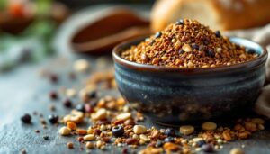 Scoprire la dukkah. Una miscela di spezie, frutta secca e semi che condisce tantissimi piatti